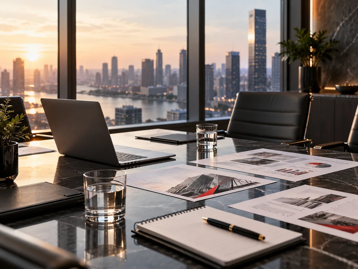 Illustrative bid planning meeting table